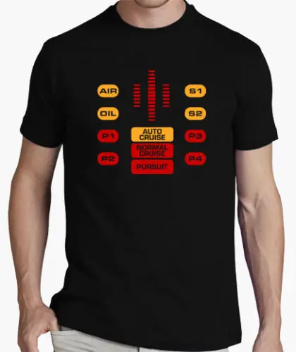 Женская летняя стильная футболка с надписью EL COCHE PANEL DE CONTROL KNIGHT RIDER KITT SHIRT MAGLIETTA