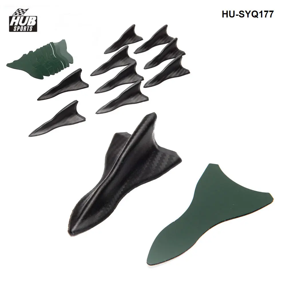 10pcs/lot Shark Fin Roof Spoiler Diffuser Vortex Generator Carbon Fiber For Car HU-SYQ177 | Spoilers &amp Wings