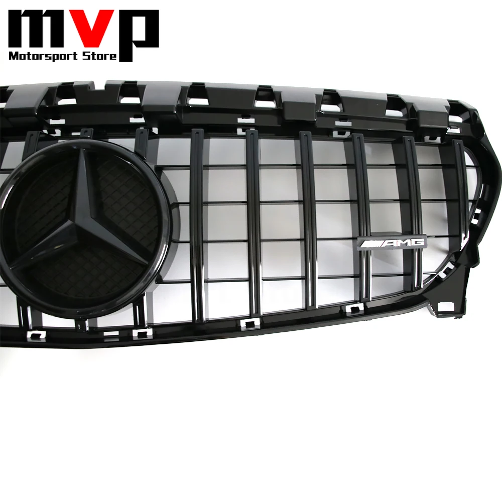 Верхняя решетка в стиле GTR с черной рамкой в стиле OE для Mercedes Benz CLA W117 2013-19 CLA180 CLA200 CLA250 CLA45 AMG (art.: 3920cf512f178) - 3920cf512f178