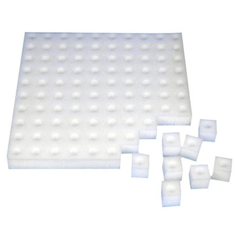 

100 pieces White Seedling tivation Plant Nursery Pots Seedlings Cloning Collar GardenSponge Soilless Hydroponic Vegetables Cul