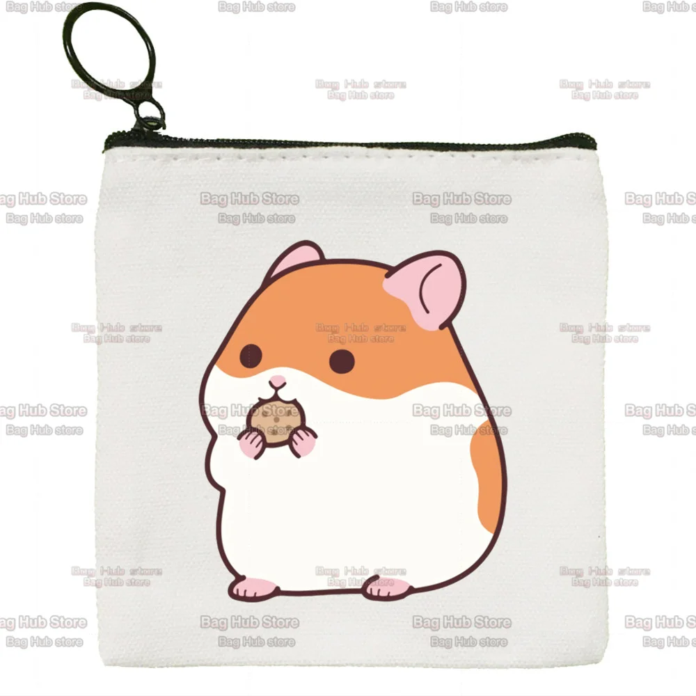 I Love My Hamster Best Hamster Mom Ever Original Mini Coin Purse Small Bag Cute Niche Canvas Coin Purse