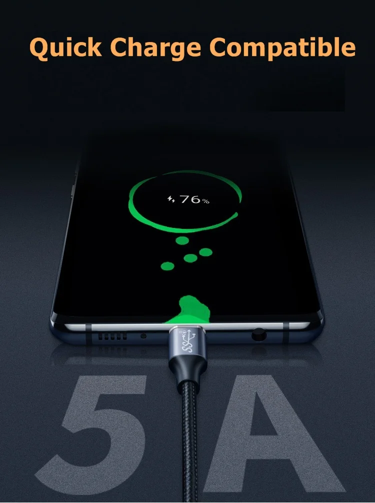 Фото YIWENTEC Кабель-адаптер USB C Gen2 macho hembra transmission chip EMARK, soporta 10 Gb/s 100W 4K/60Hz №2