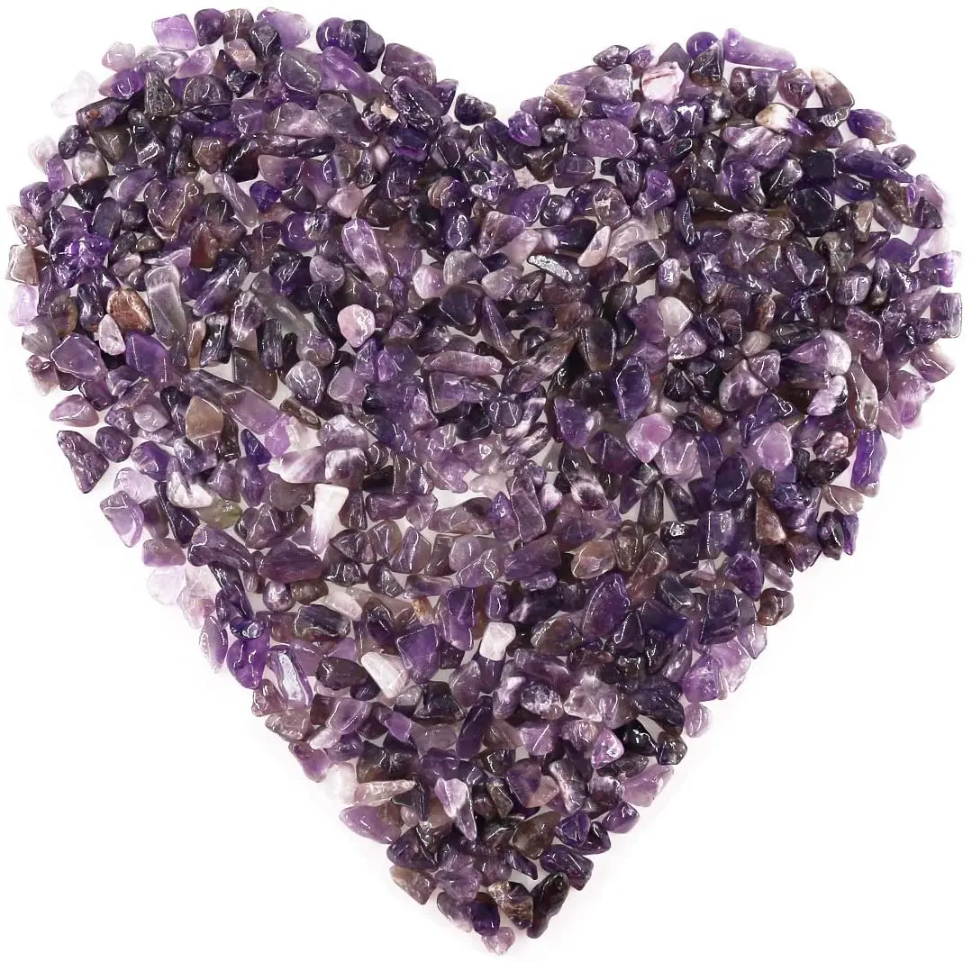 

Amethyst Quartz Stones Tumbled Chips Crushed Crystal Natural Rocks Healing Home Indoor Decorative Gravel Feng Shui Healing Stone