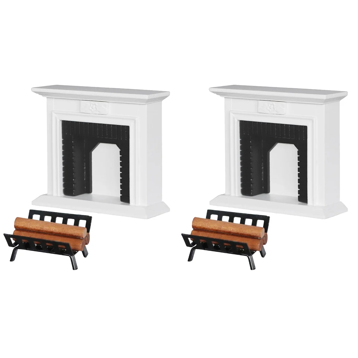 

Fireplace Firewoodminiature Toyfurniture Mini House Model 12 Cooking Accessories Tool Scalegrill Bbq Decoration Ornament Resin