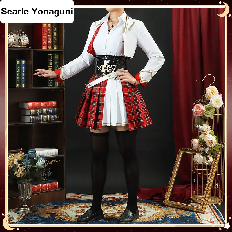 

Костюм для косплея COS-KiKi с аниме Vtuber Nijisanji EN ILUNA Scarle Yonaguni, костюм для Хэллоуина
