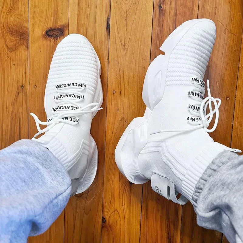 2022 модная мужская спортивная обувь дышащие мужские кроссовки на массивной