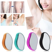 crystal hair removal eraser painless exfoliation hair removal tool mini reusable nano hair remover for men women leg arm back