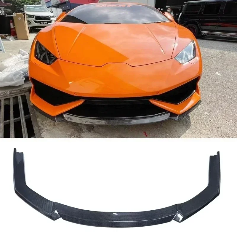 Фото Передний боковой спойлер из карбона в стиле Vorsteiner для Huracan LP 610-4 LP580, комплект обвеса. №2