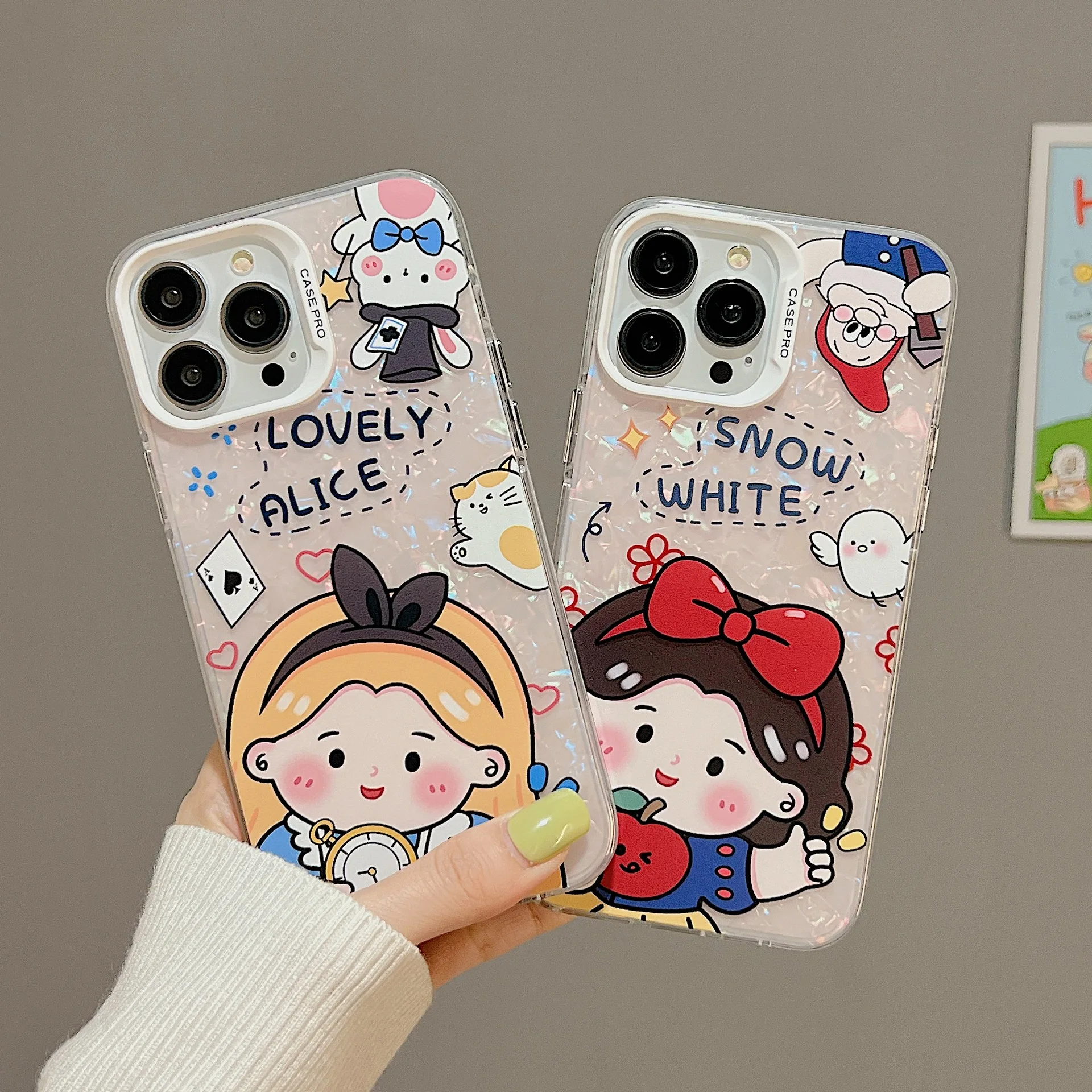 

Disney Princess Cute Girl Gift Y2K Phone Case For IPhone 14 Pro Max 13 12 11 Pro Max Mini XR XS X Plus Shockproof Hard Cover