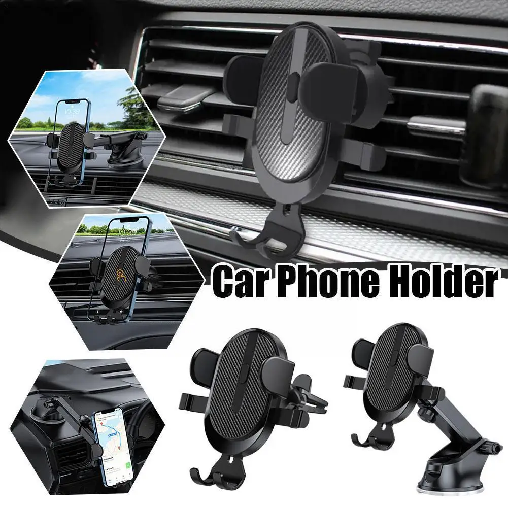 

Автомобильный держатель для телефона, подставка, автомобильный зажим, мощный захват, вращающийся Автомобильный кронштейн на вентиляционное отверстие для IPhone 14, универсальный зажим для приборной панели L7B5