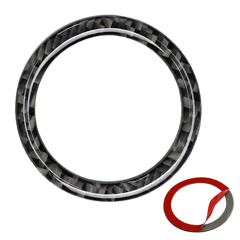 

One-Button Start Decorative Ring Carbon Fiber Decorative Ring Car Key Start Stop Interior Decoration For Mercedes-Benz CE-Class
