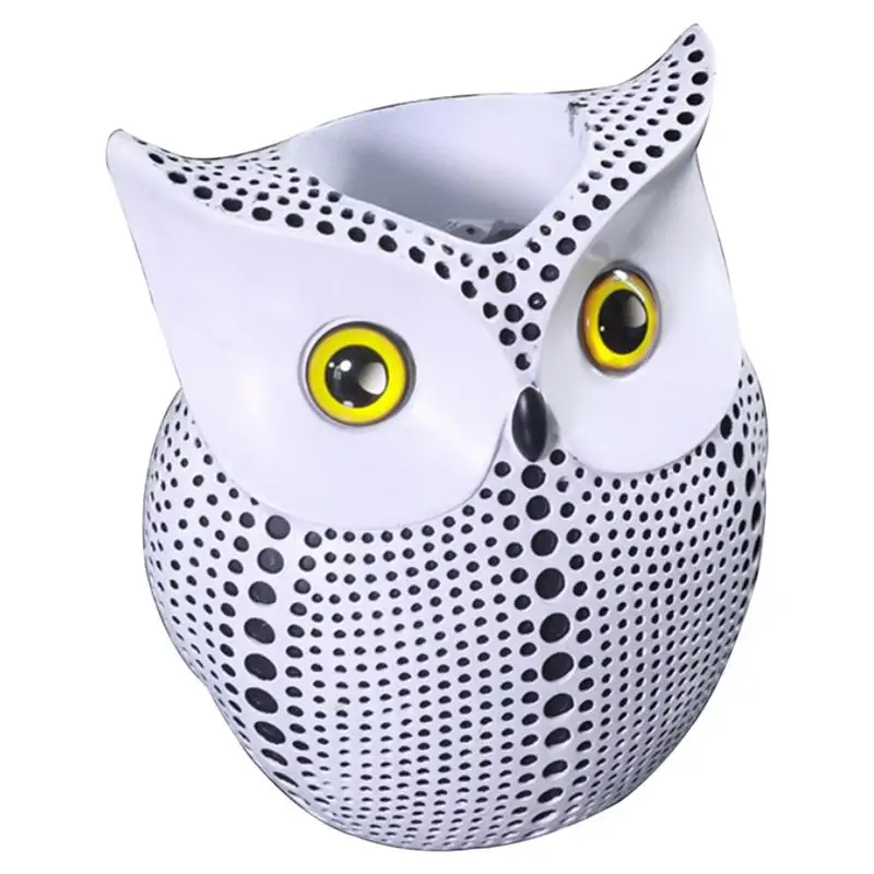

Ваза «Сова», Очаровательная статуэтка совы в виде животного, милая сова с большими глазами для украшения дома и офиса, сова для влюбленных