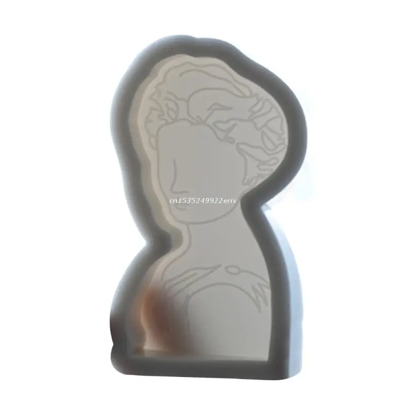 

3D Silicone Portrait Mold Aromatherapy Candle Plaster DIY Candle Making Molds 3D Dropship