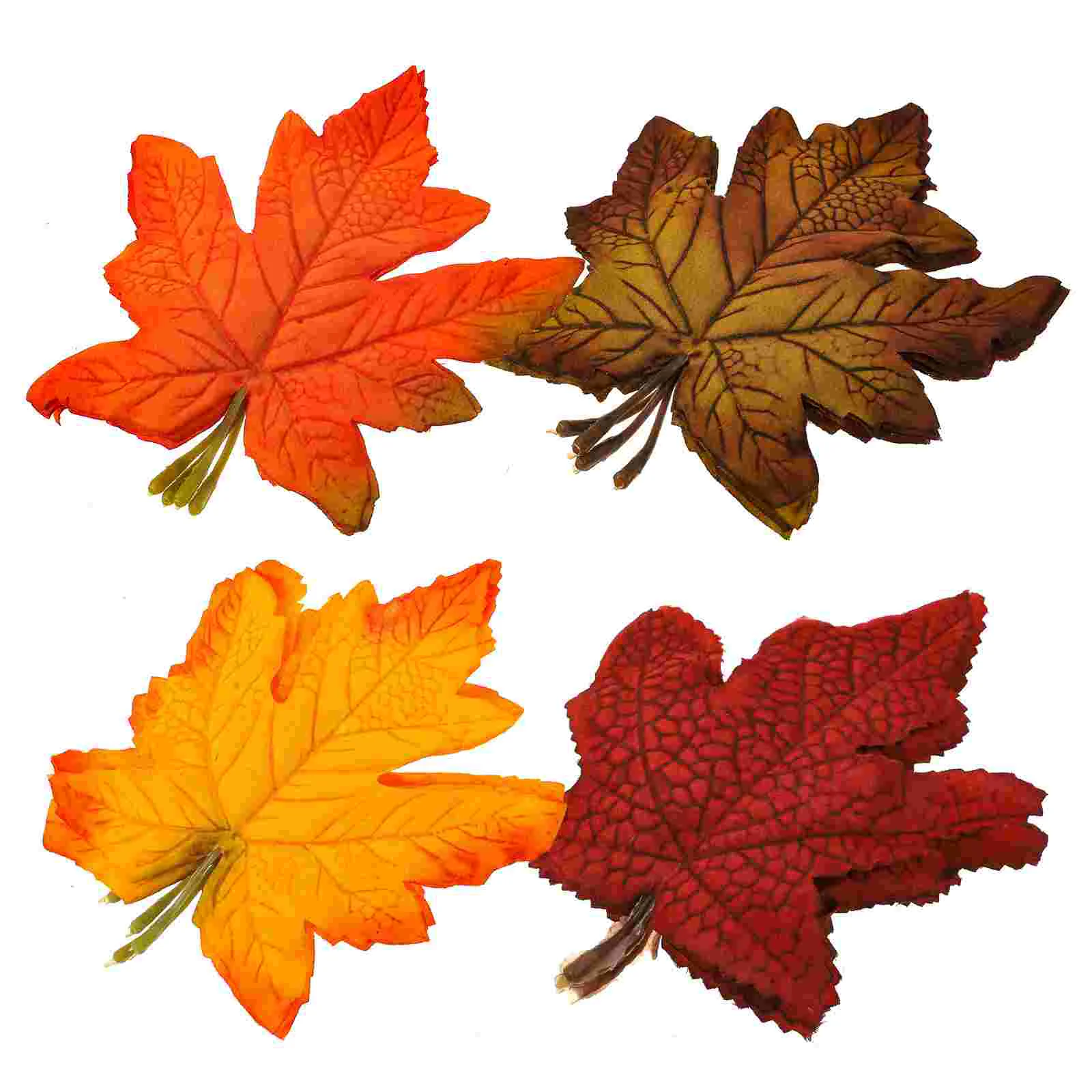 

Leaves Maple Thanksgiving Party Leaf Supplies Fall Autumn Simulation Adorn Decor Scatterfake Table Decoration Favor Artificial