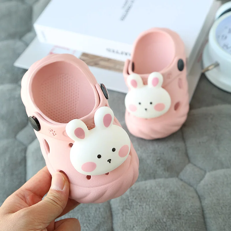 

Summer Children's Slippers Mules Clogs Kids Summer Garden Shoes Girl Boy Beach Shoes Cute Animal Baby Shoes