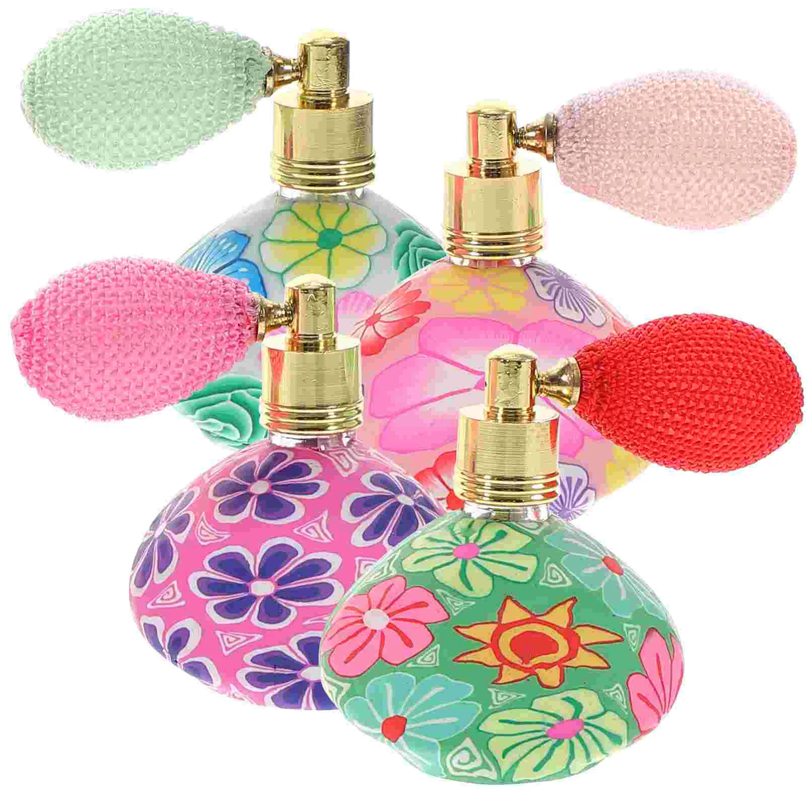 

Perfume Bottle Spray Refillable Vintage Bottles Empty Container Travel Containers Pump Sprayer Flower Size Fragrance Personal