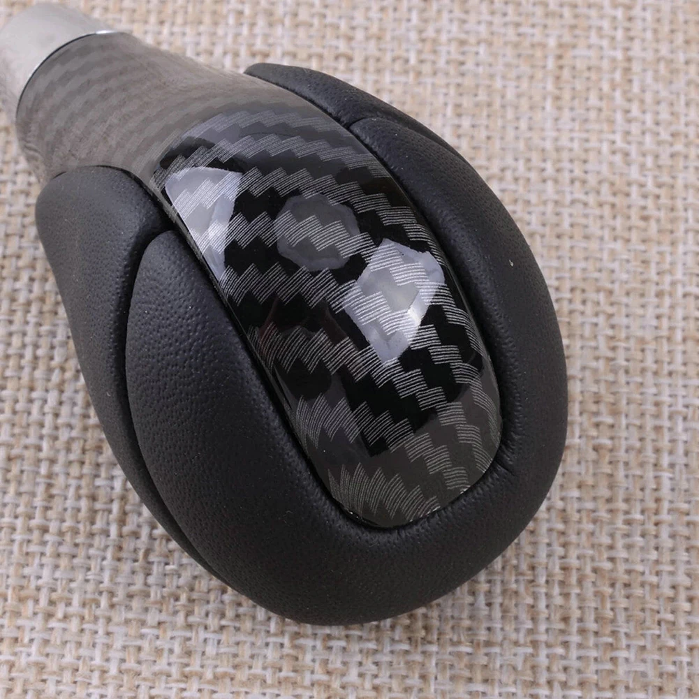 

Part Gear Shift Knob 2006 - 2012 Carbon Fiber For Lexus IS250 PU Leather Transmission Accessories Black Durable