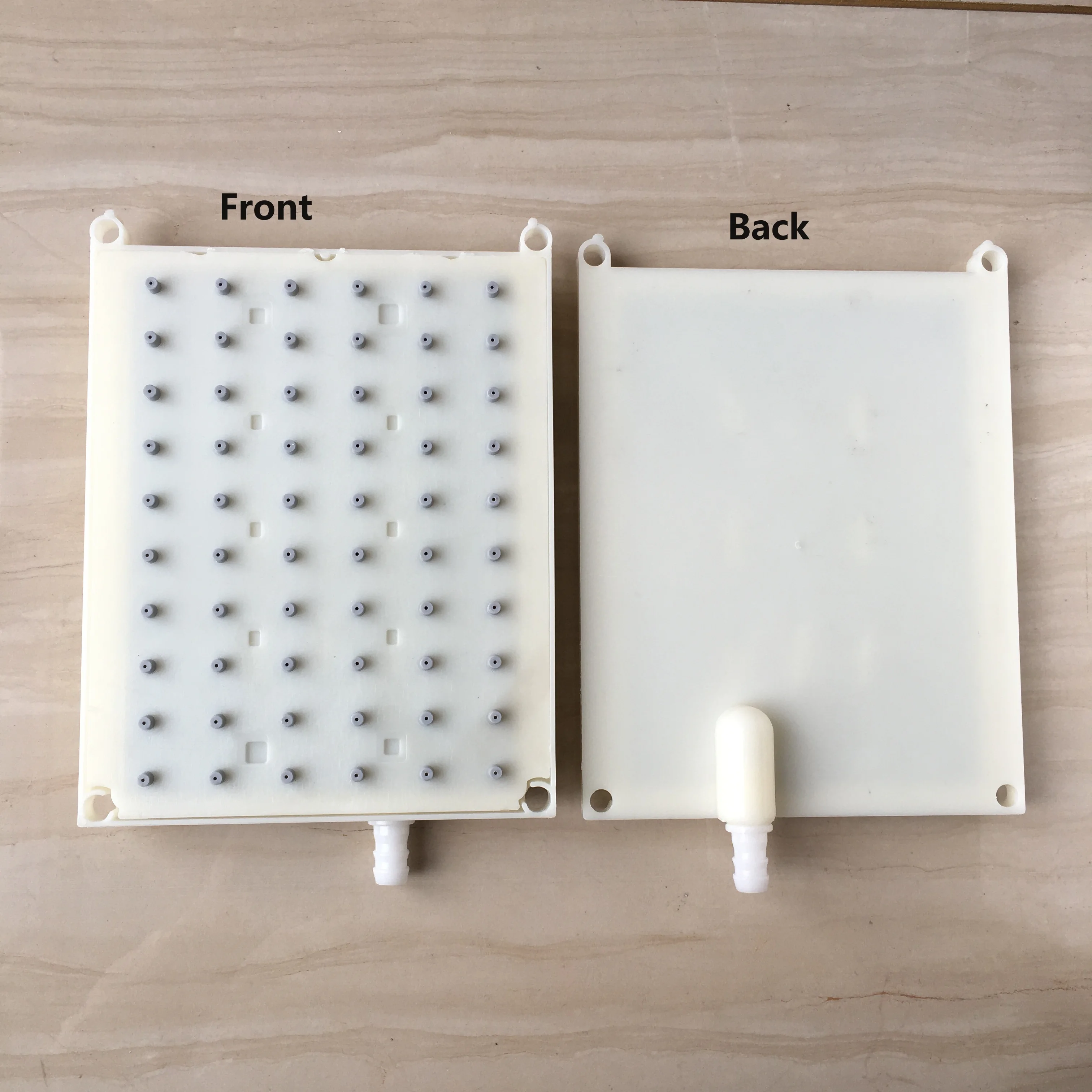 Лейка для душа прямоугольная с интерфейсом интубации 137x180 мм