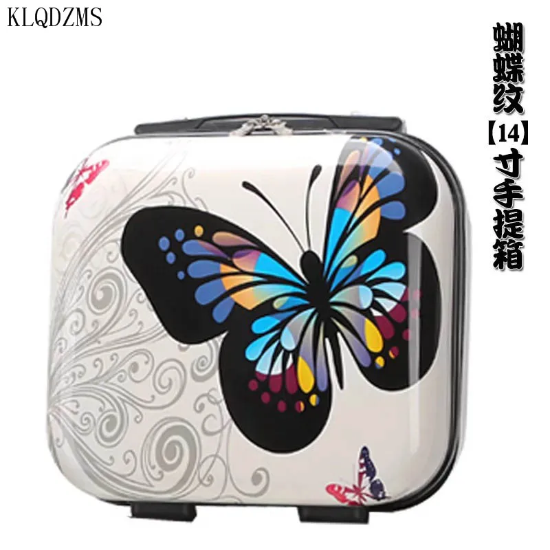 KLQDZMS 20/24/28inch ABS New Universal Cosmetic Bag Rolling Luggage Set Spinner Suitcase with Wheels Trolley Bag