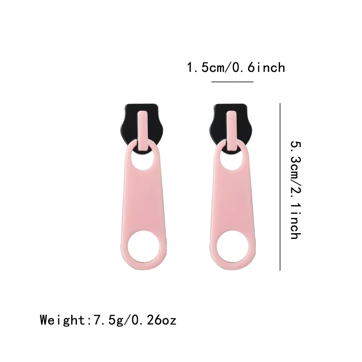 Новые милые Креативные и новые Акриловые Смешные серьги на молнии с