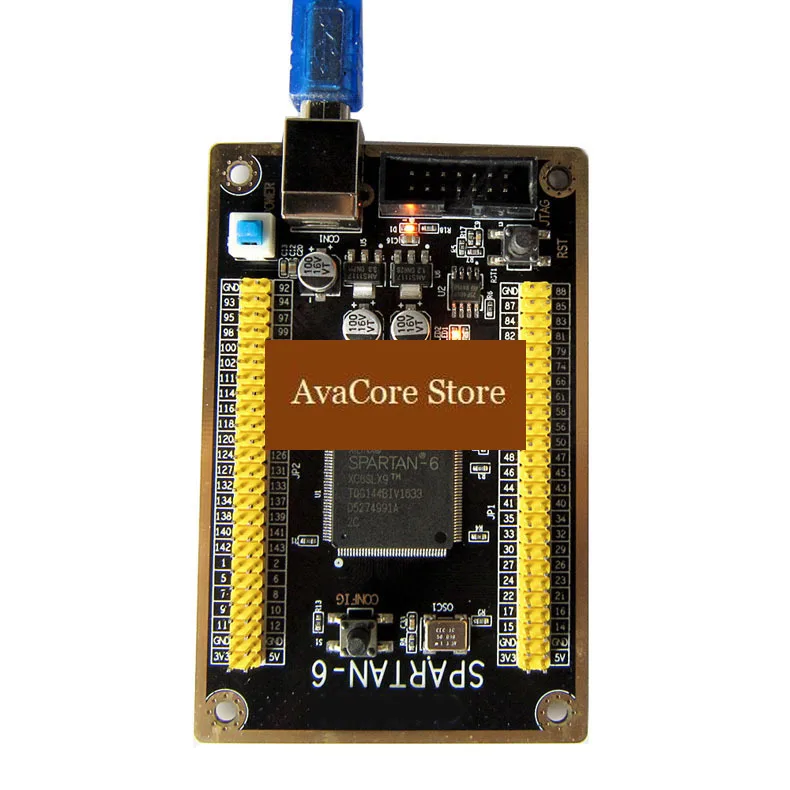Фото Плата разработки AvaCoreFPGA Spartan-6 XC6SLX9, демонстрационная плата с основным ядром. №3