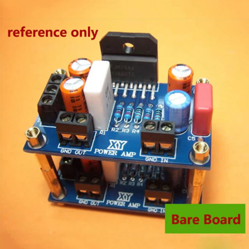 

Hot sale DC+20-28V 68W LM3886 TF HIFI Power Amplifier Board PCB Parallel Bare Board