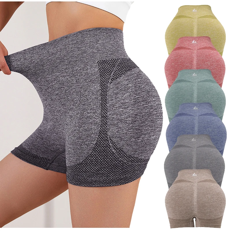 Lady Yoga Shorts High Waist Workout Shorts Fitness Yoga Lift Butt Fitness Women Yoga Gym Running Short Sportswear