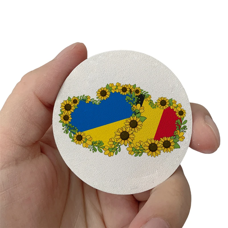 

Belgium and Ukraine love Patches Clothes Hats Jackets Patch Stickers Iron On Patches thermoadhesive Leather Decoration Stickers