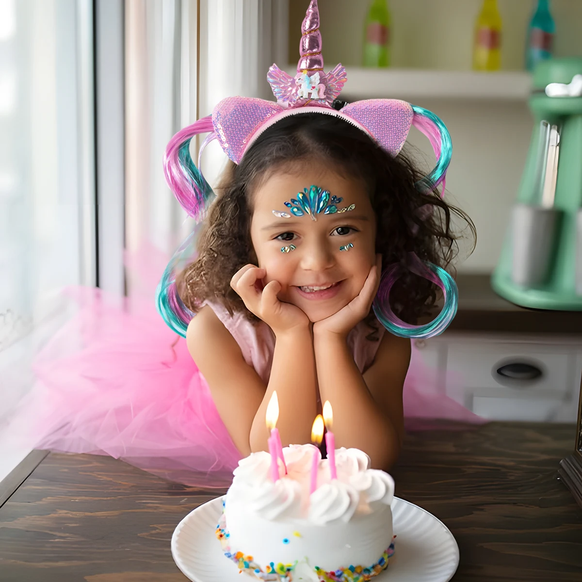 Резинка для волос в виде единорога