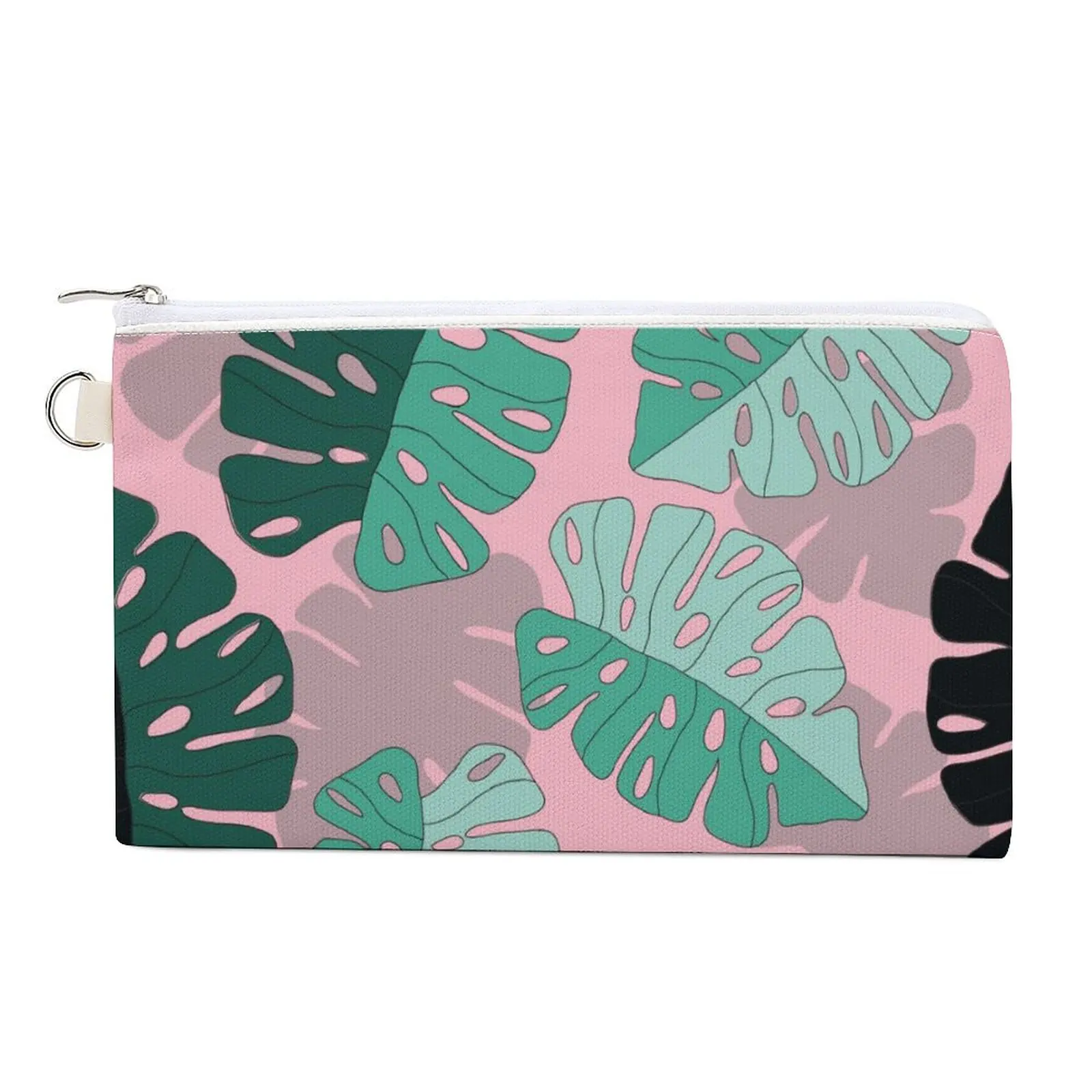 

Zero Wallet Leaf Ghosting Printing Portable Card Bag Square Bag Small Pouch Coin Purse for Women Coin Collecting Album