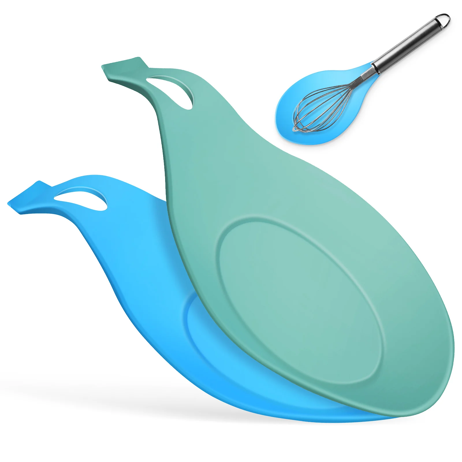 

Rest Spoon Holder Ladle Cooking Rests Silicone Stove Coffee Spatula Large Farmhouse Utensil Kitchen Rustic Teaspoon Soup Drip