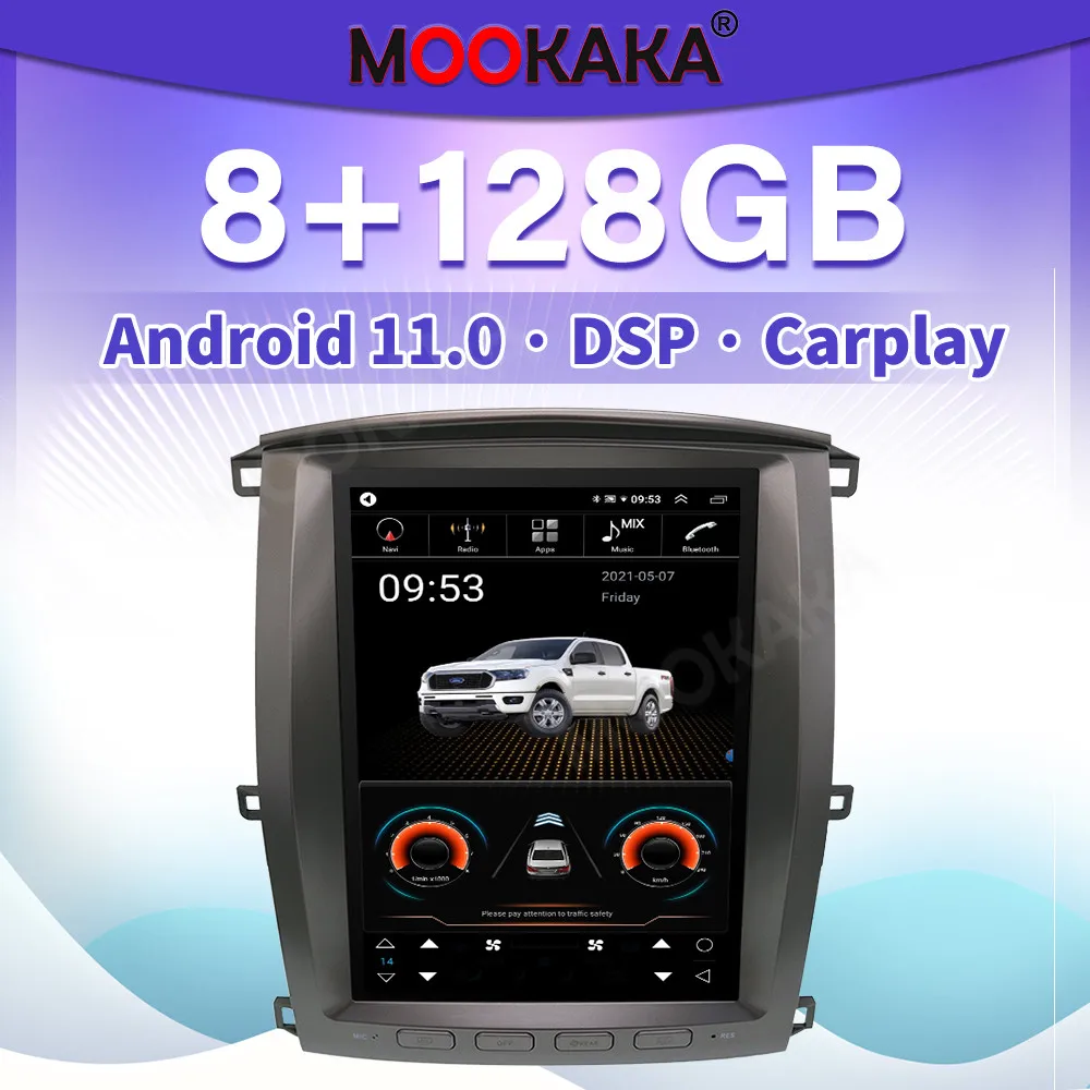 

Автомагнитола для Toyota Land Cruiser LC100, J100, 2002-2008, GPS, навигация