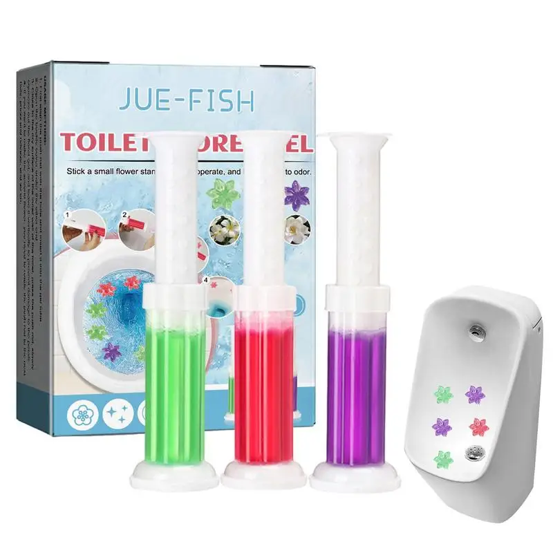 

Гель-дезодорант для очистки туалета, освежитель воздуха, 3 шт., ароматизаторы для туалета, цветочный гелевый штамп, искусственный запах, инст...