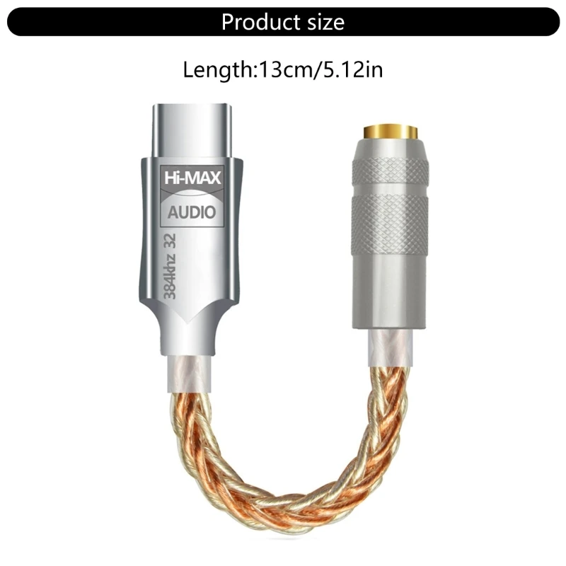 USB C до 3 5 мм цифровой слуховой адаптер усилитель для наушников декодирование