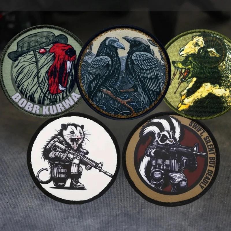 Тактические тактические нашивки Wolf in Sheep's Clothing значок военного штурмовика