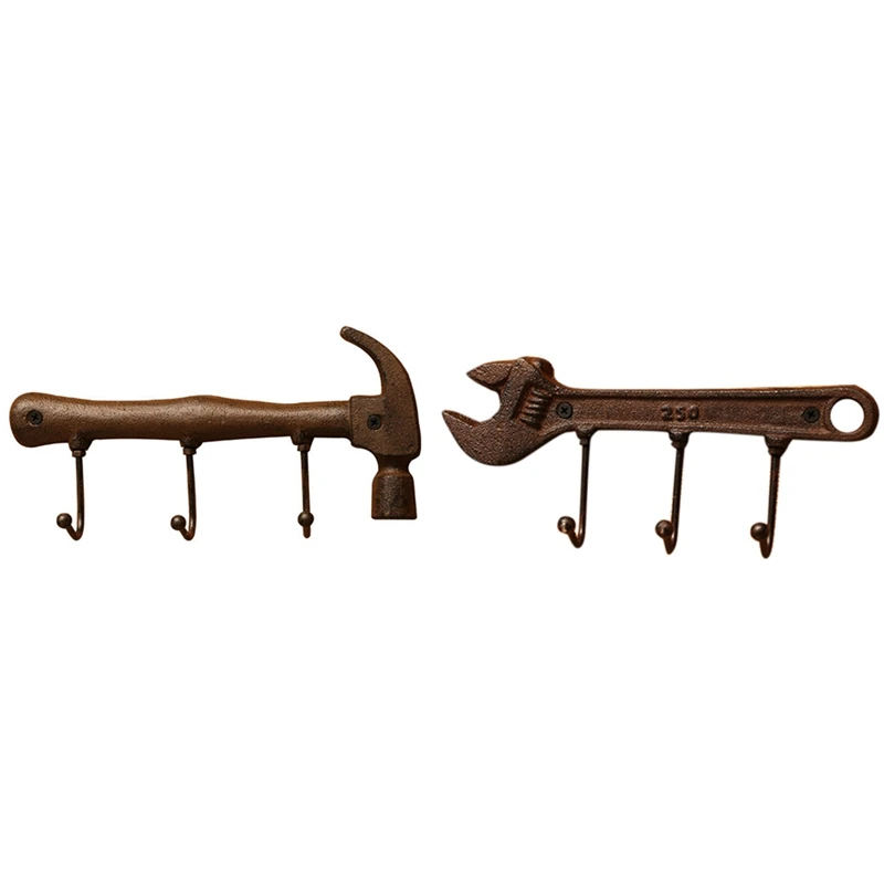 

Creative Wall Hook Hanger Wall Mounted Vintage Holder Clothes Bag Rack Practical Home Decoration