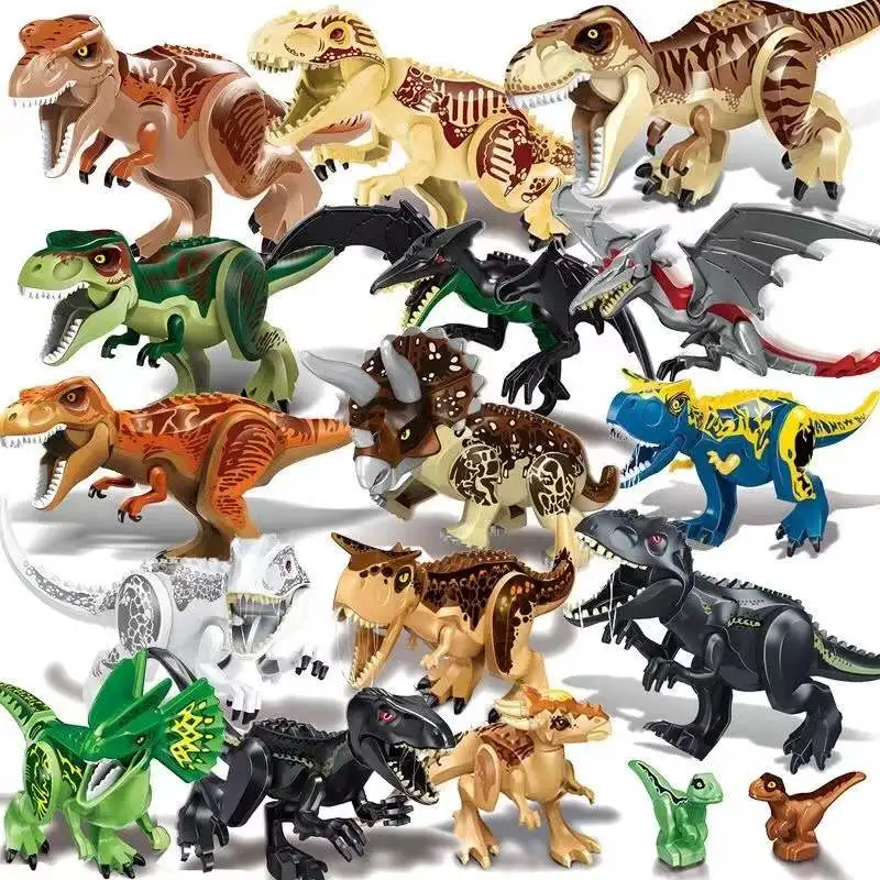 

28CM MOC New Big Jurassic Dinosaur World Spinosaurus Ankylosaurus Dino Building Block Model DIY Bricks Educational Toys Gifts