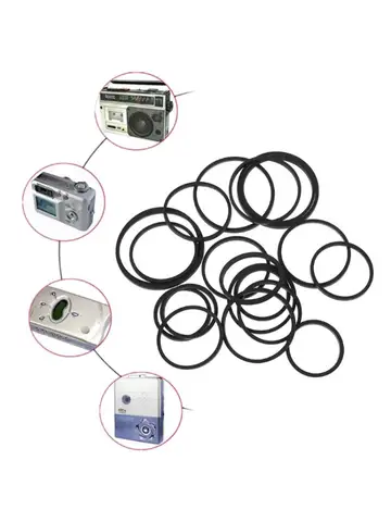 Набор из 50 прочных резиновых ремней для DVD-проигрывателей 30-135 мм, смешанные квадратные ремни для дисковых приводов, кассетных проигрывателей, записывающих устройств 1,2 мм