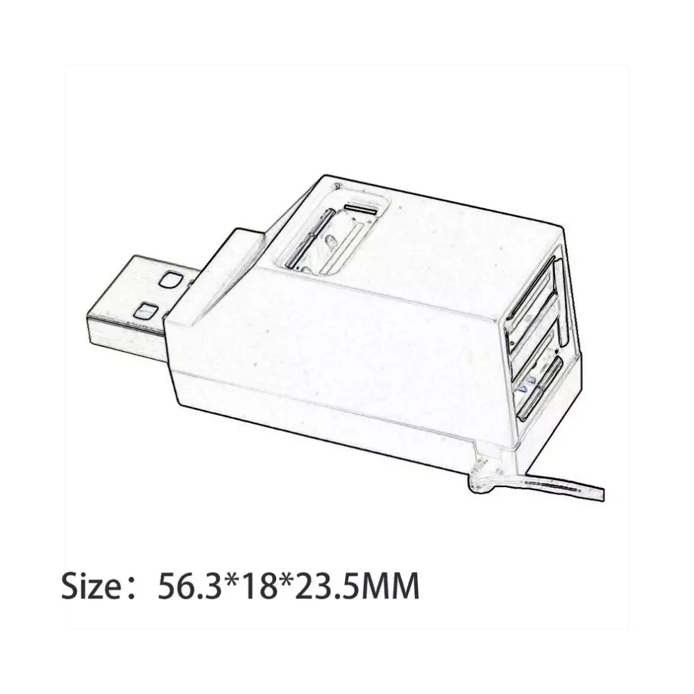 USB-концентратор с 3 портами Mini USB 2 0 высокоскоростной разветвитель для ПК ноутбука