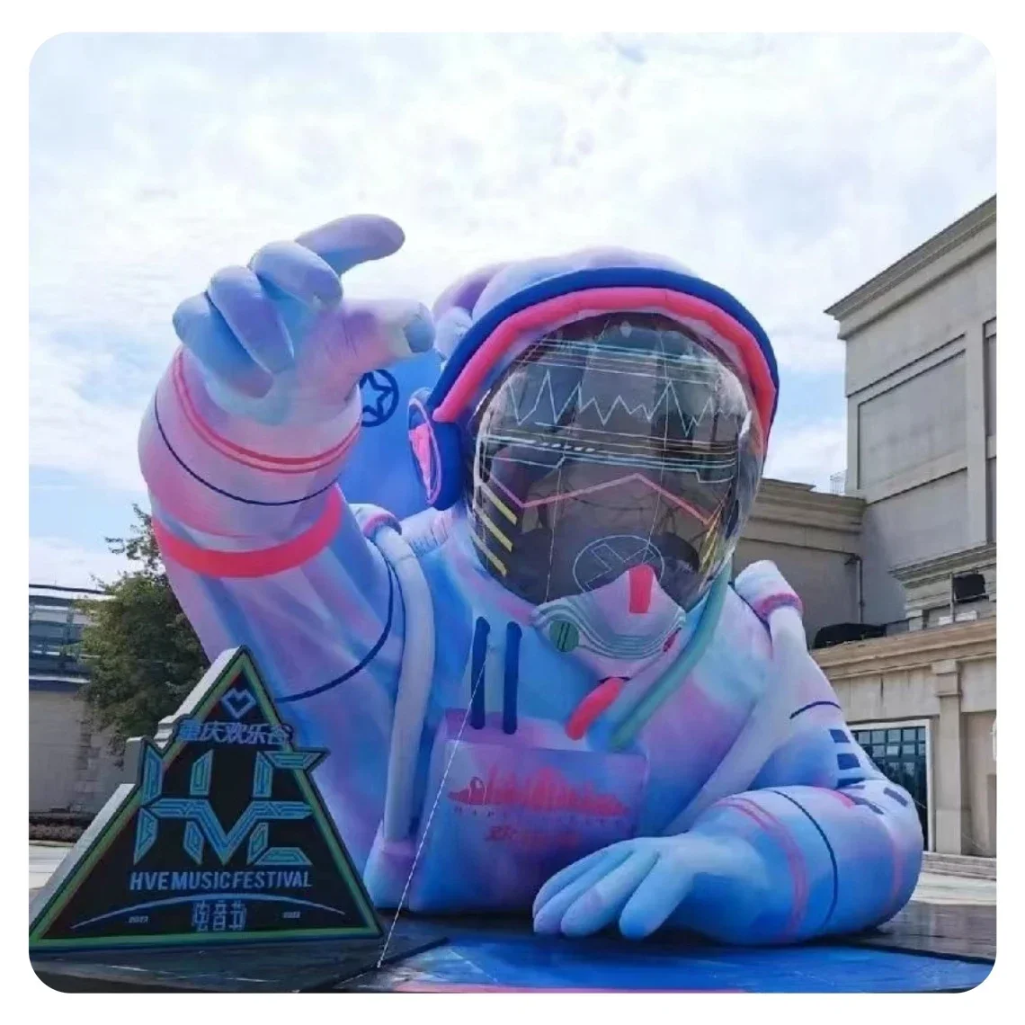Индивидуальная гигантская надувная модель космонавта надувной мультяшный