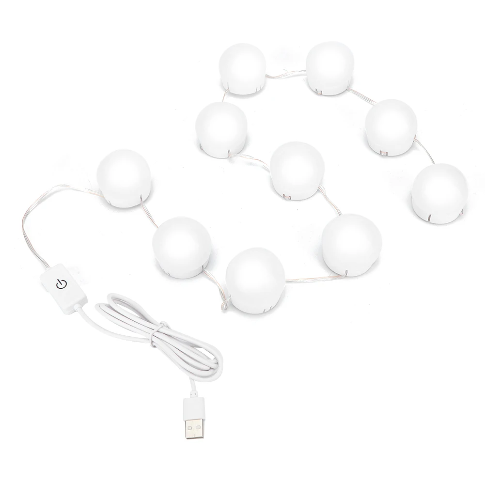 

10Pcs/Set USB 3 Color LED Light Bulb for Makeup Beauty Tabletop Vanity Mirror