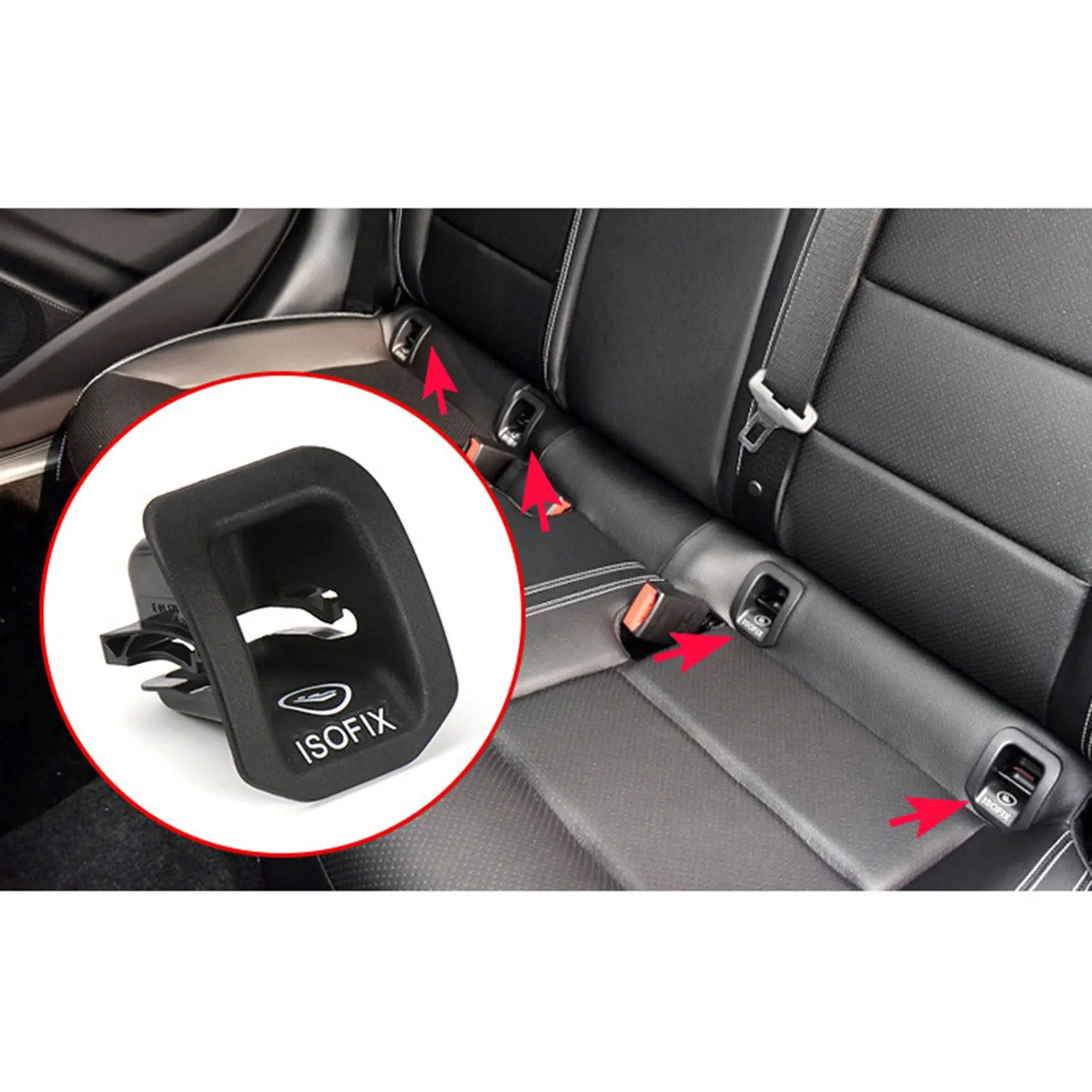 1769230100 крышка адаптера ISOFIX для детского сиденья Mercedes Benz A Class W176 GLA200 GLA220 GLA260 Черная