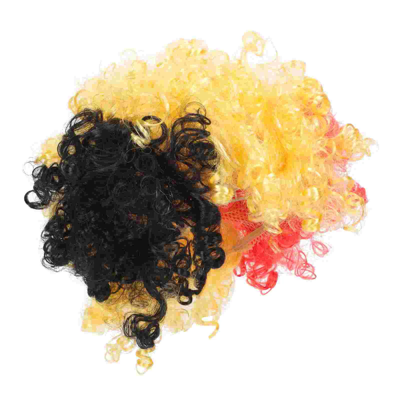 Парики из волос клоуна для вечерние накладные аксессуары смешной косплей