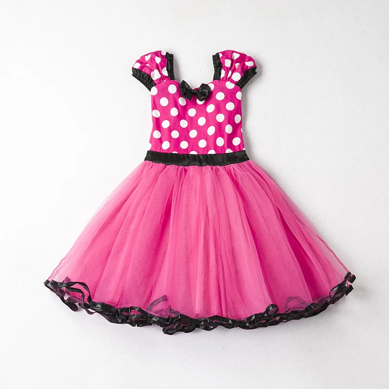 Girls Dress For Baby Kids Cosplay Party Dress Up 1-5 Years Toddler Children Polka Dots Birthday Princess Costume images - 6