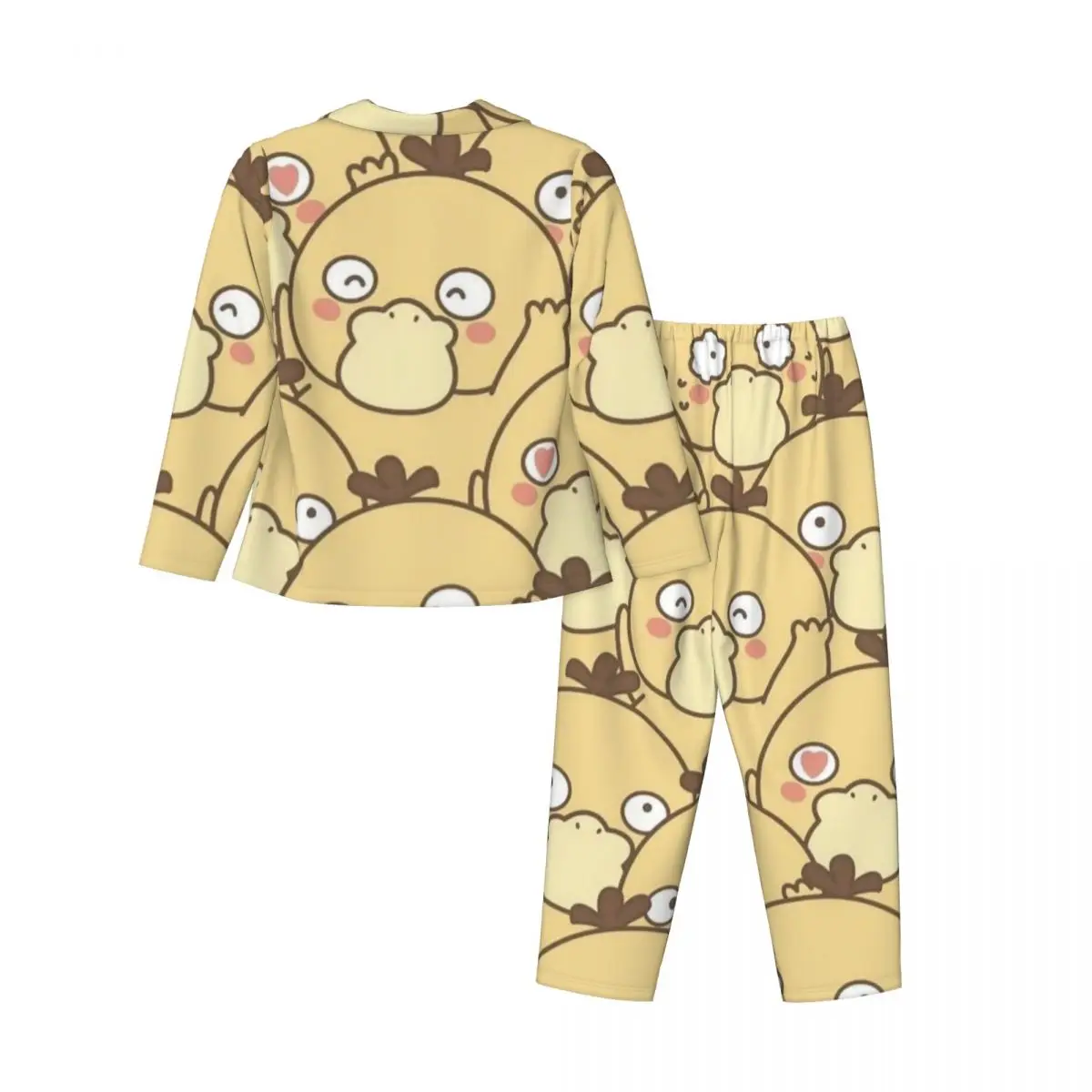 Psyduck женский пижамный комплект из 2 предметов для женщин повседневный костюм с