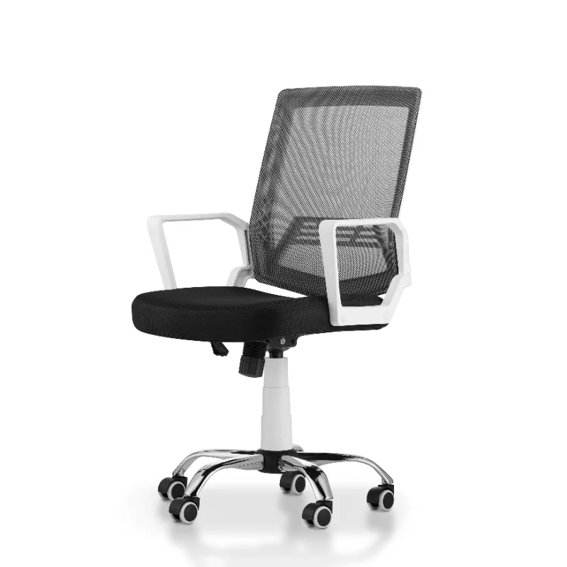 

Furniture of America Herbert Adjustable Office Chair Ergonomic Desk Chair in White and Black Fabric
