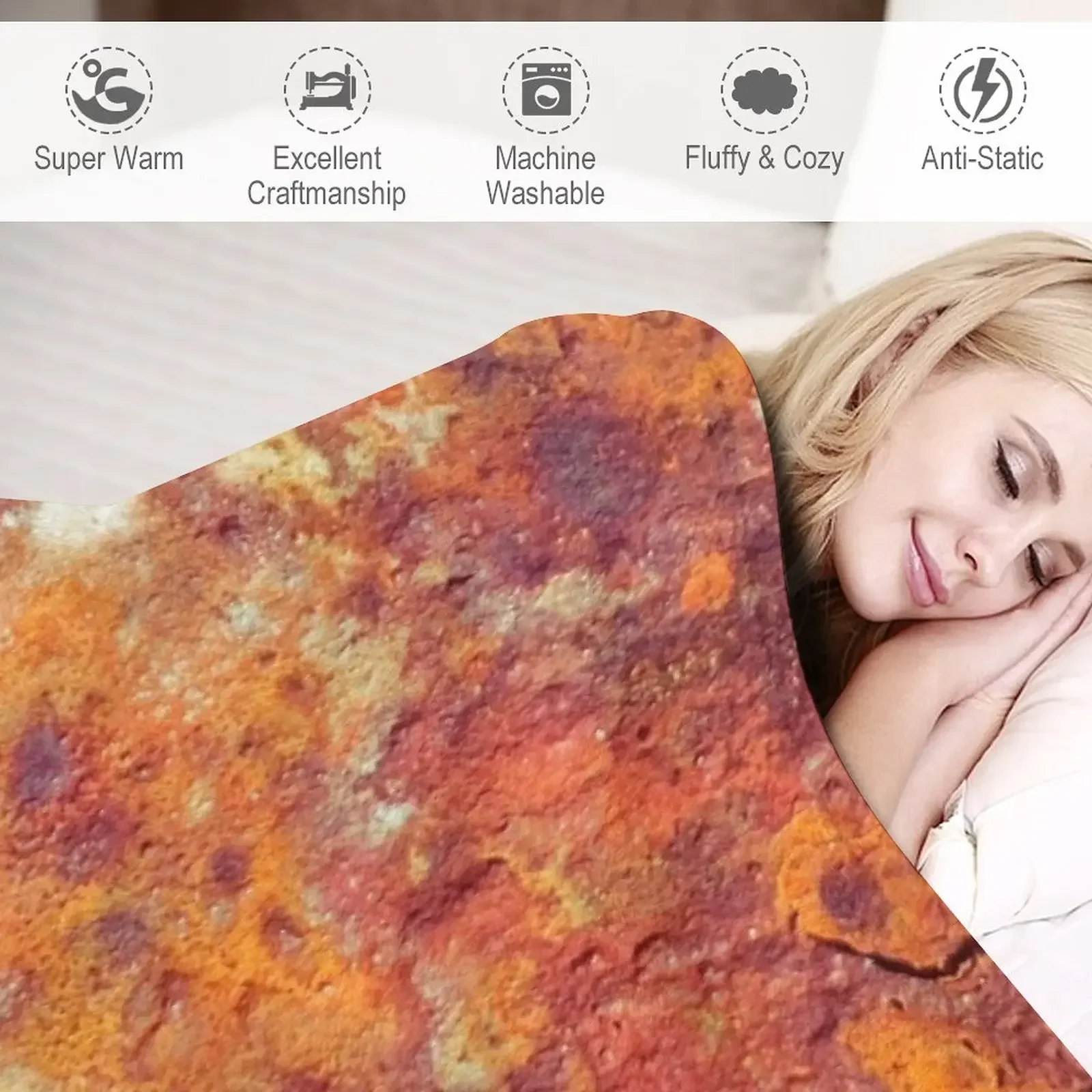 Одеяло с рисунком ржавчины для косплея Аниме Манга Роскошные Дизайнерские