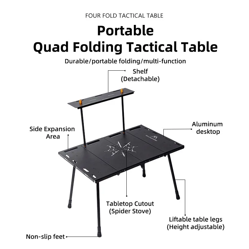 Mountainhiker складной стол кемпинговый тактический портативный многофункциональный