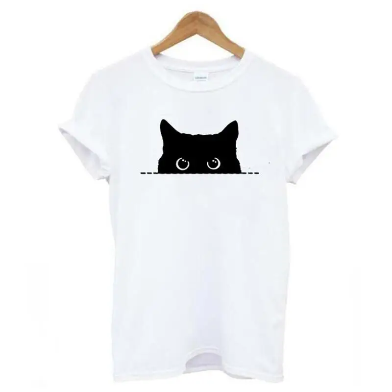 

Summer T Shirt Women Tops Cute Cat Print Tshirt Harajuku Shirt Short Sleeve Casual Plus Size Tee Shirt Femme Camiseta Mujer
