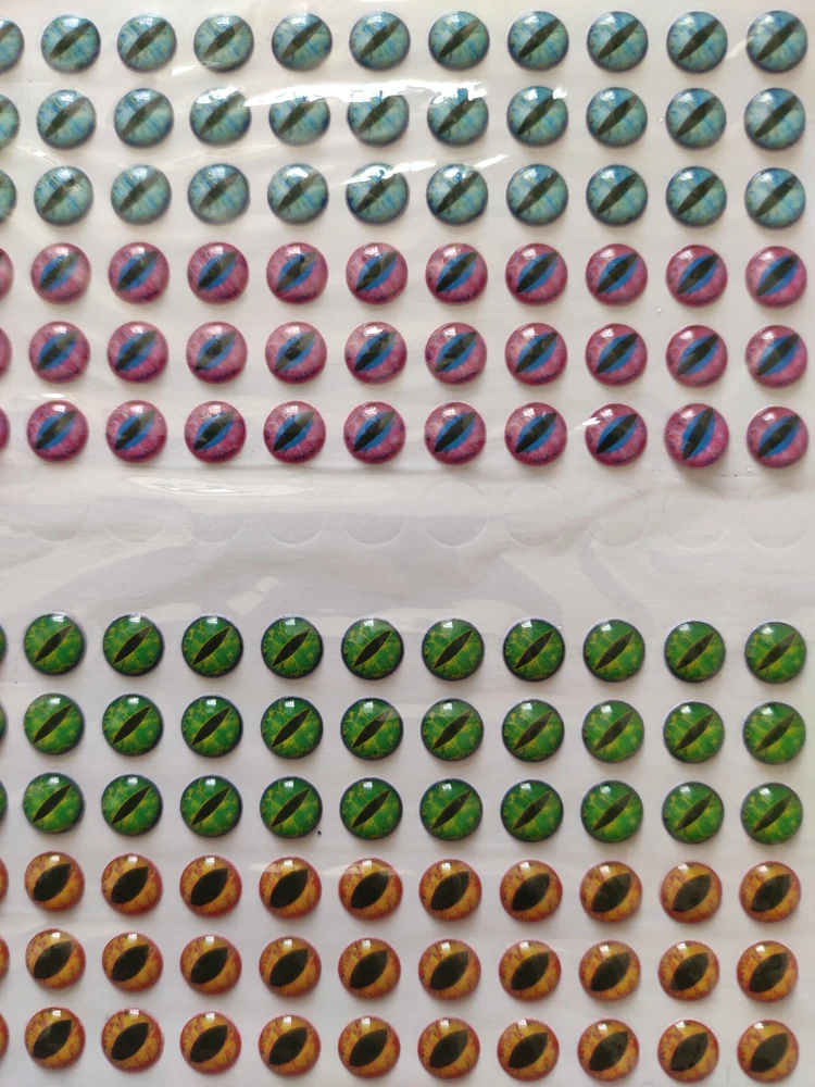 

4mm 5mm 6mm 7mm 8mm 9mm 3D 4D Soft Holographic Fishing Lure Cat Frog Lizard Eyes Crankbait DIY Crafts Dolls Materials